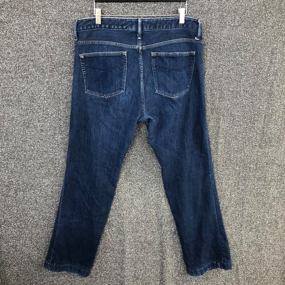 Gap 1969 Women's Long & Lean Straight Jeans Size 31/12R Dark Wash - Picture 2 of 11